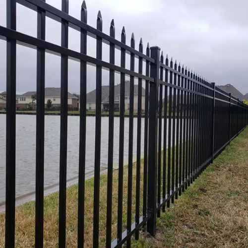 aluminium alloy fence steel metal picket ornamental fence tubular Steel Fence