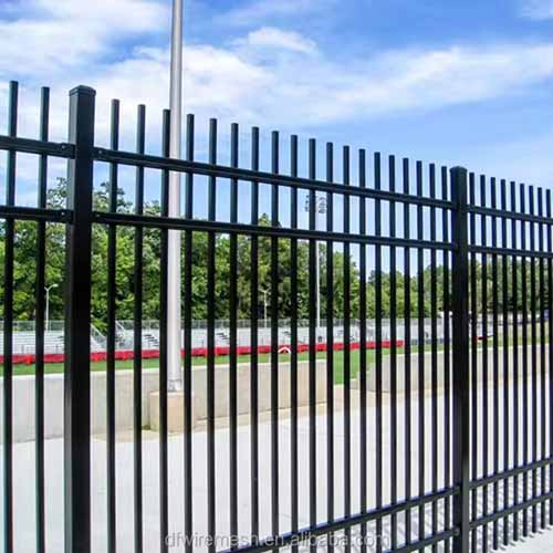 split rail fence Black Decorative Ornamental Steel Fencing