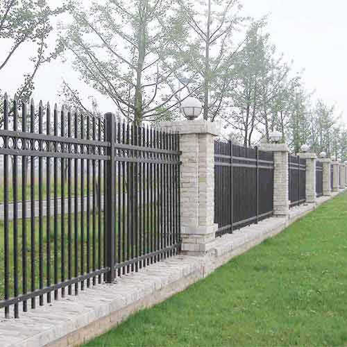 Homes Exterior Decorative Security Steel Fences Outdoor Garden Wall Metal Fencing Wrought Iron Art Fence